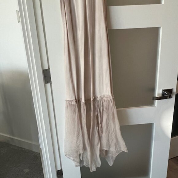 Long Slip Dresses with Organza bottom by designer, Robin Kaplan, Size S - Picture 2 of 13